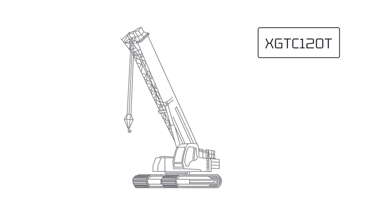 Гусеничный телескопический кран XCMG XGTC120T Гусеничный телескопический кран XCMG XGTC120T