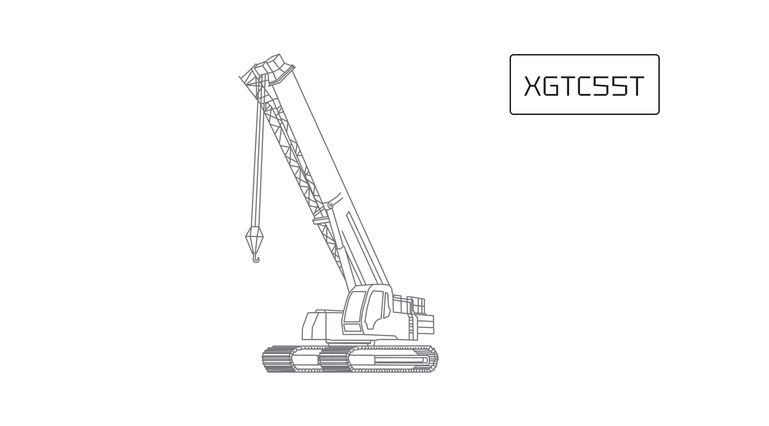 Гусеничный телескопический кран XCMG XGTC55T Гусеничный телескопический кран XCMG XGTC55T